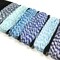 Wrapables Cotton Baker&#x27;s Twine 4ply 60 Yards (Set of 6 Colors x 10 Yards), Blues